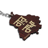 Punjab Map & Gurmukhi Script Keychain | Alphabet + Map + Gurmukhi