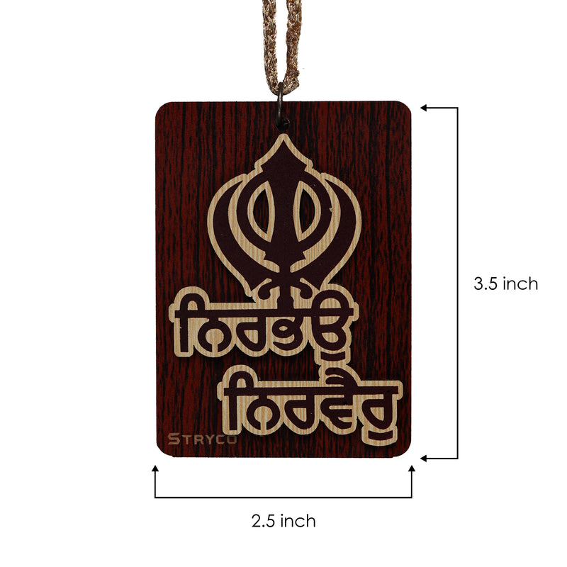 Nirbhau Nirvair 3d - Punjabi Car Hanging