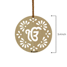 Ik Onkar Round - Punjabi Sikh car Hanging