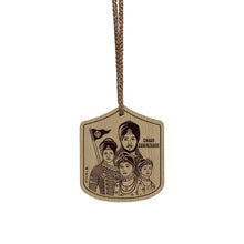 Char Sahibjade - Light Brown - Punjabi Car Hanging