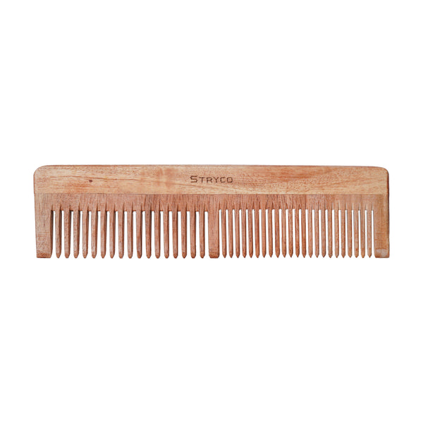 Neem Wood Comb – Natural Wooden Hair Comb for Men & Women | Fine & Wide Tooth