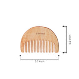 STRYCO 100% Natural Small Neem Wood Comb – Wide Tooth Hair Comb for Men & Women