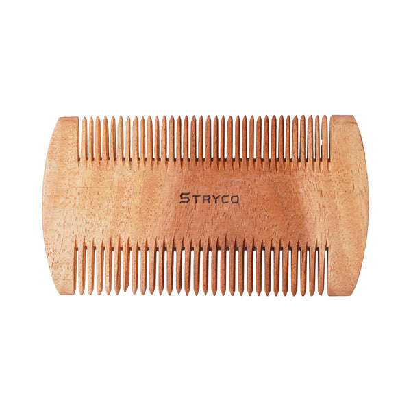 STRYCO 100% Natural Neem Wood Comb – Dual-Sided Mini Tooth Comb for Men & Women