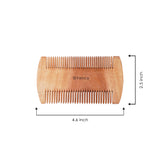 STRYCO 100% Natural Neem Wood Comb – Dual-Sided Mini Tooth Comb for Men & Women